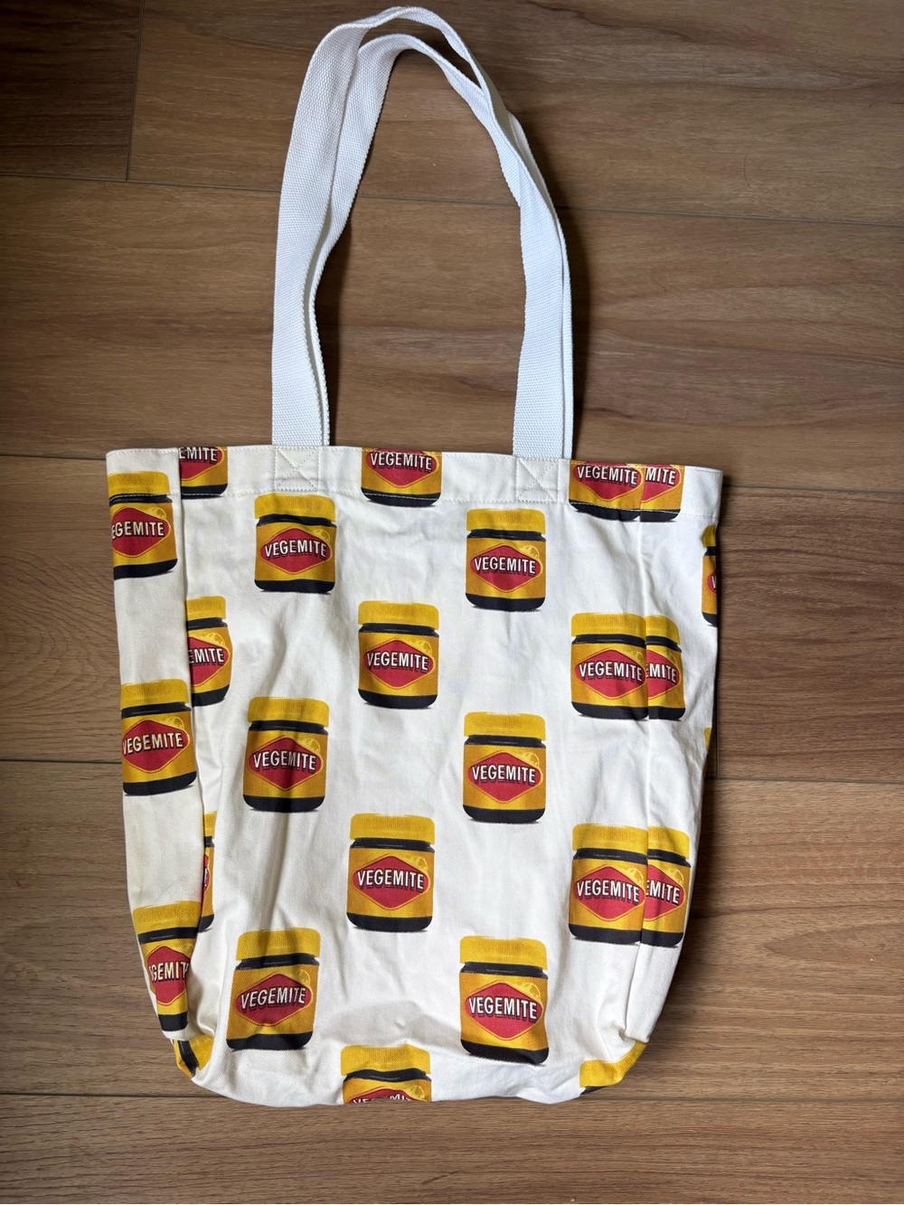 Vegemite Cloth Tote Bag Vegemite Jar Print